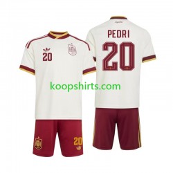 WK 2026 Spanje Uit Tenue Kinder Voetbalshirts Pedri 20 Korte Mouwen