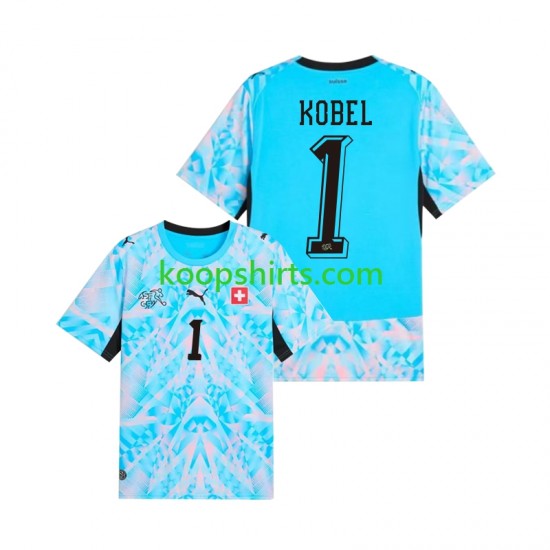 WK 2026 Zwitserland Doelman Thuis Tenue Heren Voetbalshirts Gregor Kobel 1 Korte Mouwen