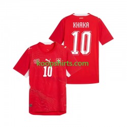 WK 2026 Zwitserland Thuis Tenue Heren Voetbalshirts Granit Xhaka 10 Korte Mouwen