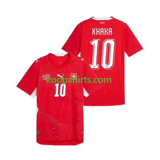 WK 2026 Zwitserland Thuis Tenue Heren Voetbalshirts Granit Xhaka 10 Korte Mouwen