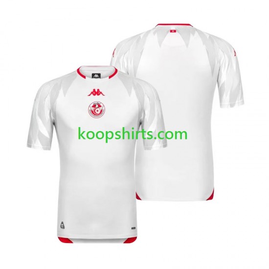 WK 2026 Tunesië Thuis Tenue Heren Voetbalshirts Korte Mouwen