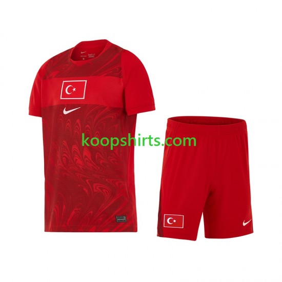 WK 2026 Turkije Thuis Tenue Kinder Voetbalshirts Korte Mouwen