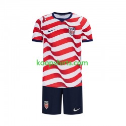 WK 2026 USA Thuis Tenue Kinder Voetbalshirts Korte Mouwen
