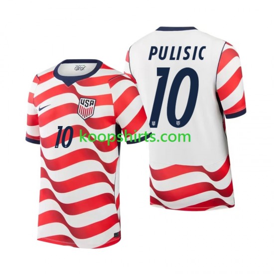 WK 2026 USA Thuis Tenue Heren Voetbalshirts Christian Pulisic 10 Korte Mouwen
