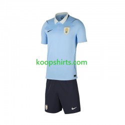 WK 2026 Uruguay Thuis Tenue Kinder Voetbalshirts Korte Mouwen