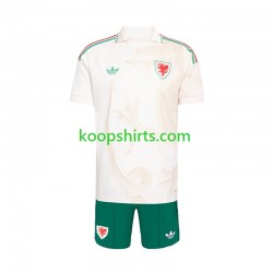 WK 2026 Wales Uit Tenue Kinder Voetbalshirts Korte Mouwen