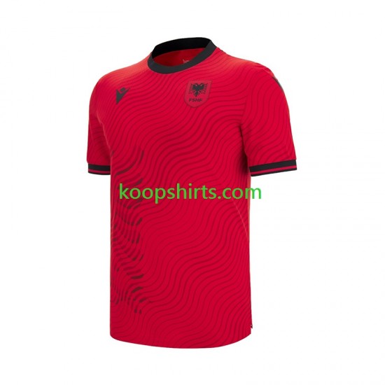 Albanië Thuis Tenue Heren Voetbalshirts 2026 2027 Korte Mouwen