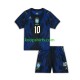 WK 2026 Brazilië Uit Tenue Kinder Voetbalshirts Vinicius Junior 10 Korte Mouwen