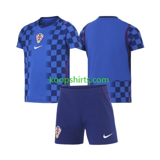 WK 2026 Kroatië Uit Tenue Kinder Voetbalshirts Korte Mouwen