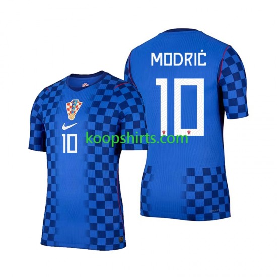WK 2026 Kroatië Uit Tenue Heren Voetbalshirts Luka Modric 10 Korte Mouwen