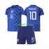 WK 2026 Kroatië Uit Tenue Kinder Voetbalshirts Luka Modric 10 Korte Mouwen