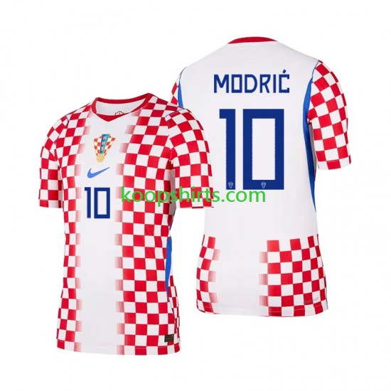 WK 2026 Kroatië Thuis Tenue Heren Voetbalshirts Luka Modric 10 Korte Mouwen