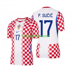 WK 2026 Kroatië Thuis Tenue Heren Voetbalshirts Petar Sucic 17 Korte Mouwen