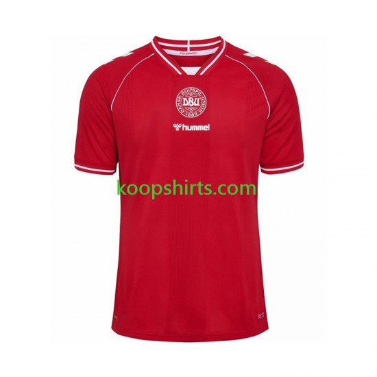 Denemarken Thuis Tenue Heren Voetbalshirts 2026 Korte Mouwen
