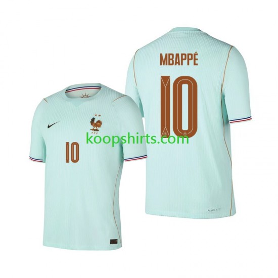 WK 2026 Frankrijk Uit Tenue Heren Voetbalshirts Kylian Mbappe 10 Korte Mouwen