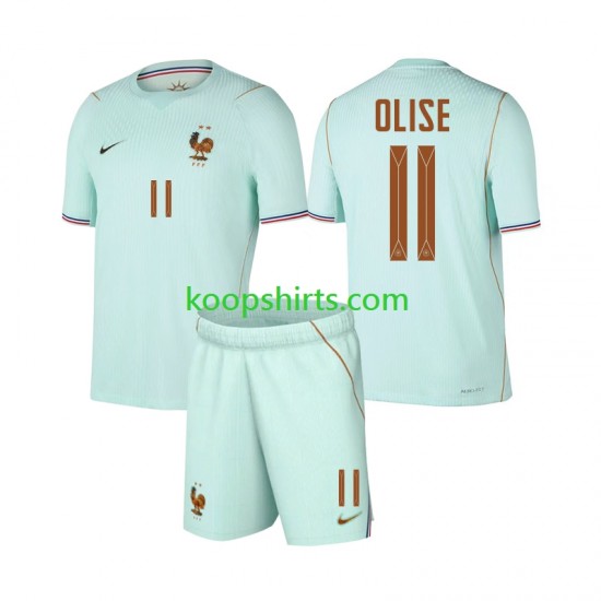 WK 2026 Frankrijk Uit Tenue Kinder Voetbalshirts Michael Olise 11 Korte Mouwen