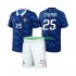 WK 2026 Frankrijk Thuis Tenue Kinder Voetbalshirts Rayan Cherki 25 Korte Mouwen