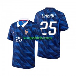 WK 2026 Frankrijk Thuis Tenue Heren Voetbalshirts Rayan Cherki 25 Korte Mouwen