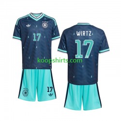 WK 2026 Duitsland Uit Tenue Kinder Voetbalshirts Florian Wirtz 17 Korte Mouwen