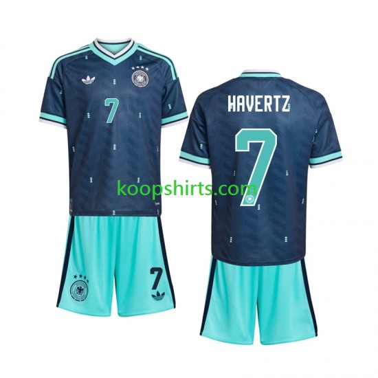 WK 2026 Duitsland Uit Tenue Kinder Voetbalshirts Kai Havertz 7 Korte Mouwen