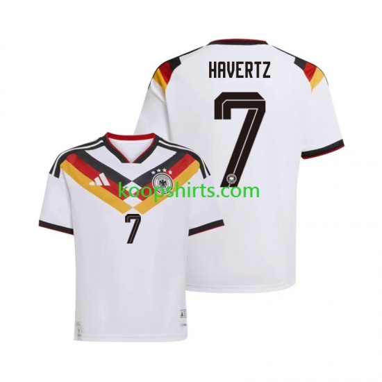 WK 2026 Duitsland Thuis Tenue Heren Voetbalshirts Kai Havertz 7 Korte Mouwen
