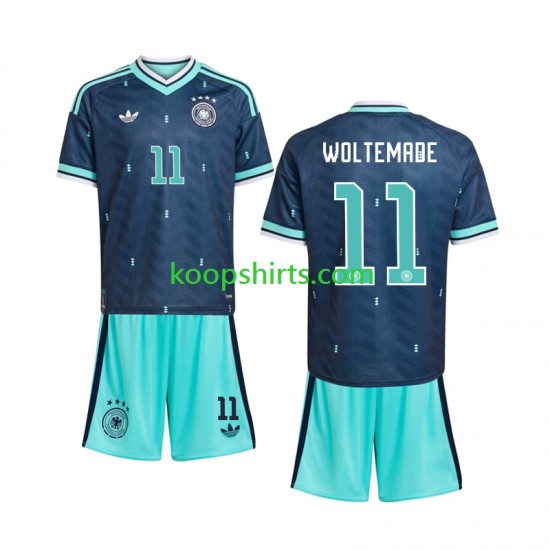 WK 2026 Duitsland Uit Tenue Kinder Voetbalshirts Nick Woltemade 11 Korte Mouwen