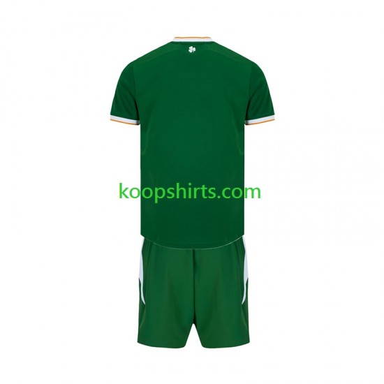 Ierland Thuis Tenue Kinder Voetbalshirts 2026 Korte Mouwen