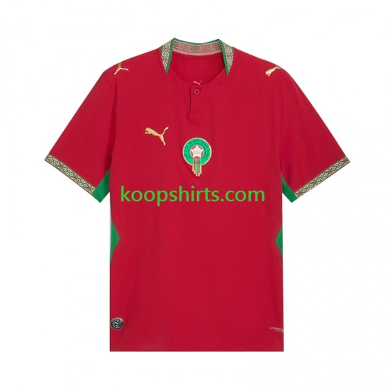 WK 2026 Marokko Thuis Tenue Heren Voetbalshirts Korte Mouwen