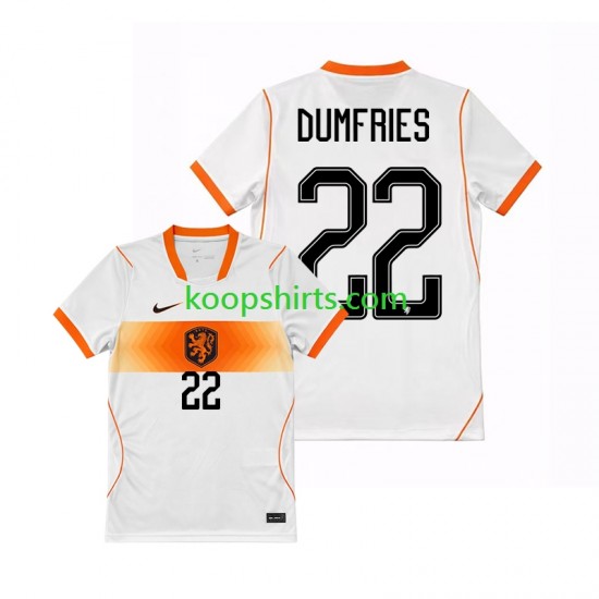 WK 2026 Nederland Uit Tenue Heren Voetbalshirts Denzel Dumfries 22 Korte Mouwen