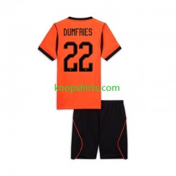 WK 2026 Nederland Thuis Tenue Kinder Voetbalshirts Denzel Dumfries 22 Korte Mouwen