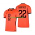 WK 2026 Nederland Thuis Tenue Heren Voetbalshirts Denzel Dumfries 22 Korte Mouwen