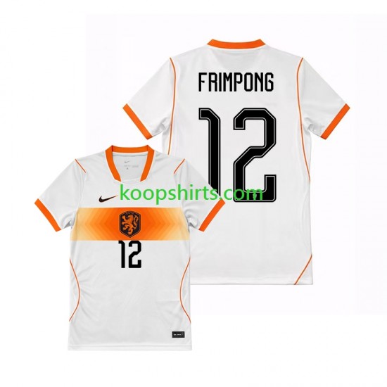 WK 2026 Nederland Uit Tenue Heren Voetbalshirts Jeremie Frimpong 12 Korte Mouwen