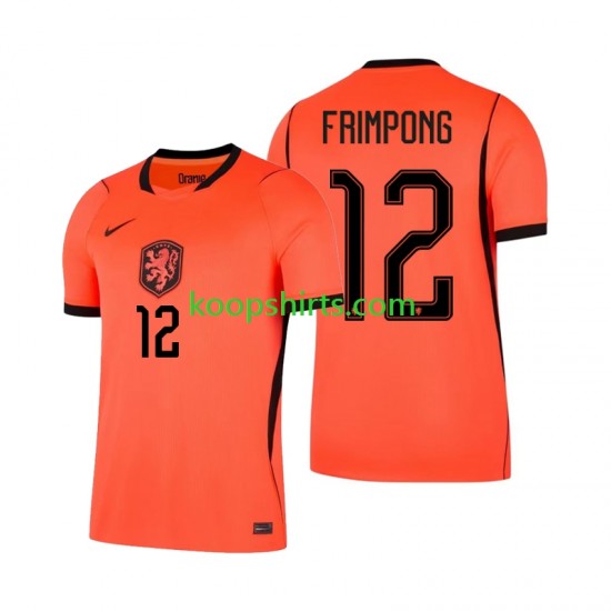 WK 2026 Nederland Thuis Tenue Heren Voetbalshirts Jeremie Frimpong 12 Korte Mouwen