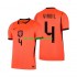 WK 2026 Nederland Thuis Tenue Heren Voetbalshirts Virgil van Dijk 4 Korte Mouwen