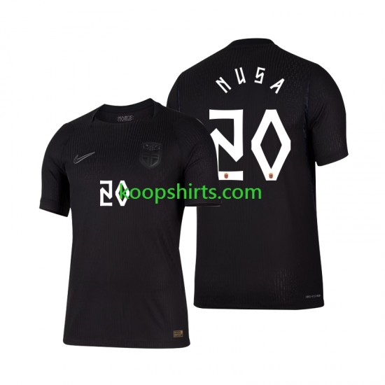 WK 2026 Noorwegen Uit Tenue Heren Voetbalshirts Antonio Nusa 20 Korte Mouwen