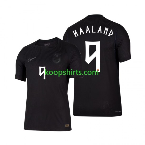 WK 2026 Noorwegen Uit Tenue Heren Voetbalshirts Erling Haaland 9 Korte Mouwen