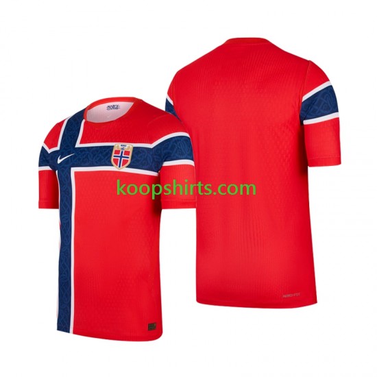 WK 2026 Noorwegen Thuis Tenue Heren Voetbalshirts Korte Mouwen