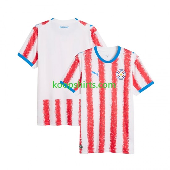 WK 2026 Thuis Tenue Heren Voetbalshirts Paraguay Korte Mouwen