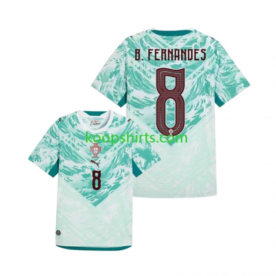 WK 2026 Portugal Uit Tenue Heren Voetbalshirts Bruno Fernandes 8 Korte Mouwen