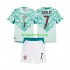 Portugal Uit Tenue Kinder Voetbalshirts Cristiano Ronaldo 7 2026 2027 Korte Mouwen
