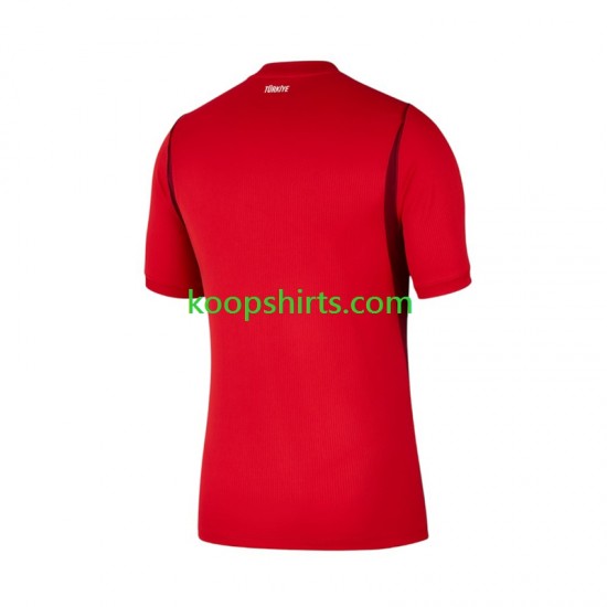 Turkije Thuis Tenue Heren Voetbalshirts 2026 2027 Korte Mouwen