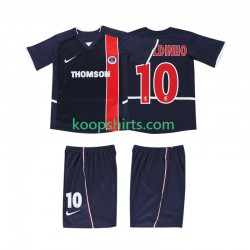 AC Milan Retro Thuis Tenue Kinder Voetbalshirts RONALDINHO 10 2002 2003 Korte Mouwen