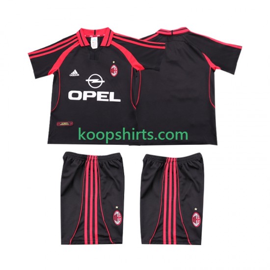 AC Milan Retro Derde Tenue Kinder Voetbalshirts 2000 2001 Korte Mouwen