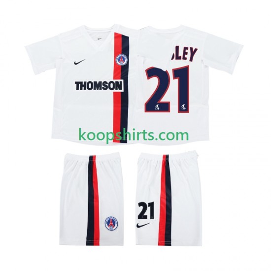 AC Milan Retro Uit Tenue Kinder Voetbalshirts WESLEY 21 2002 2003 Korte Mouwen