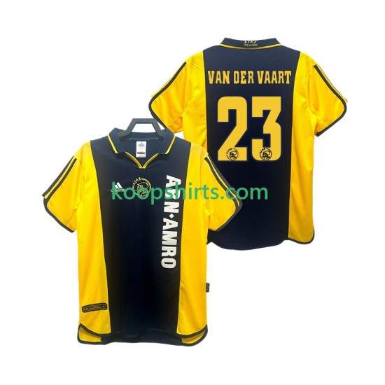 AFC Ajax Retro Uit Tenue Heren Voetbalshirts VAN DER VAART 23 2000 2001 Korte Mouwen