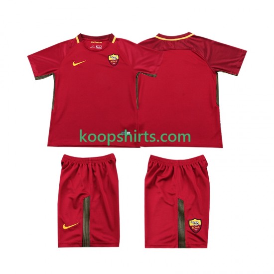 AS Roma Retro Thuis Tenue Kinder Voetbalshirts 2017-2018 Korte Mouwen