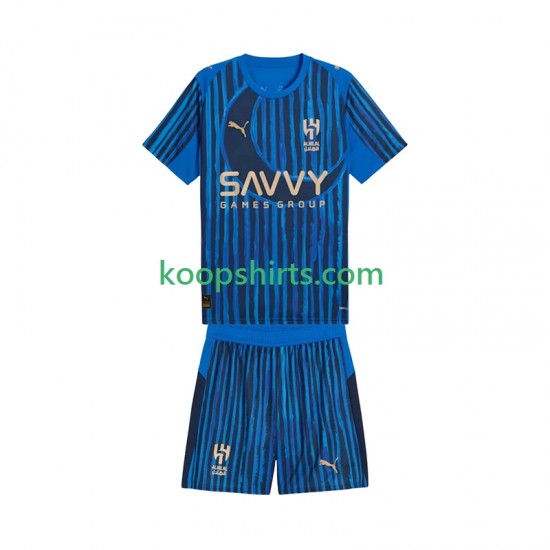 Al Hilal Thuis Tenue Kinder Voetbalshirts CWC 2025-2026 Korte Mouwen