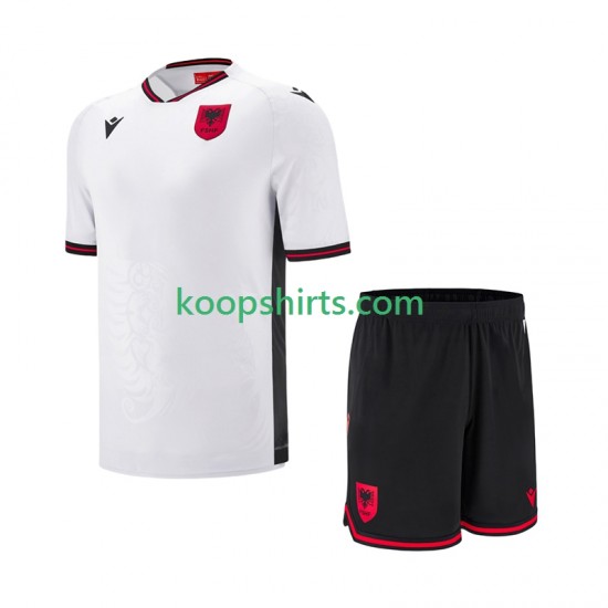 Albanië Uit Tenue Kinder Voetbalshirts 2025-2026 Korte Mouwen