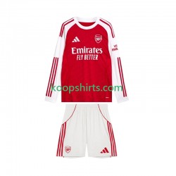 Arsenal Thuis Tenue Kinder Voetbalshirts 2025-2026 Lange Mouwen