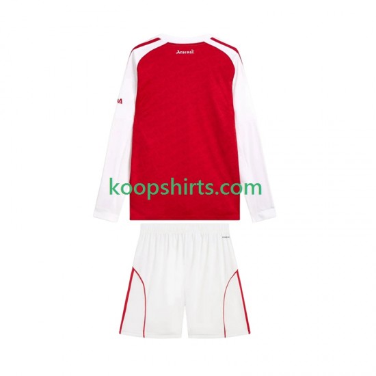Arsenal Thuis Tenue Kinder Voetbalshirts 2025-2026 Lange Mouwen